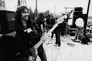 Steve Harris of Iron Maiden on stage before a concert, 1980.jpg